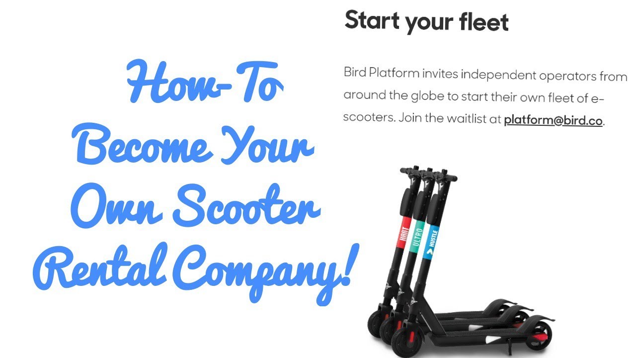 How-To Become Your Own Scooter Rental Company - RideIntoCash