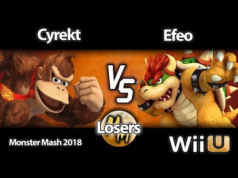 Monster Mash 2 Smash 4: Cyrekt (Fox, Donkey Kong) Vs Efeo (Bowser, C. Falcon) - Losers Quarters