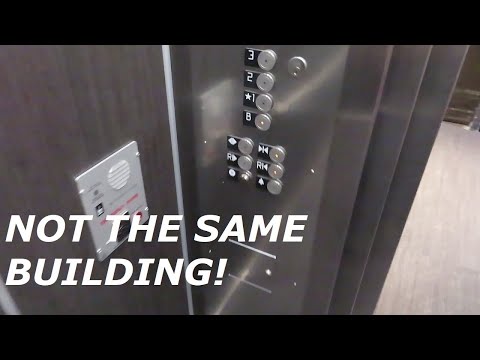 KONE EcoDisc (MRL) traction elevator at Theater building, UI, Iowa City IA