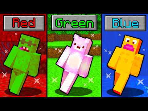 Minecraft, But You Can't Touch ANY COLOR...