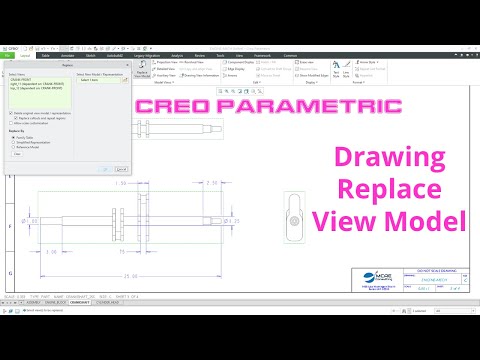 , title : 'Creo Parametric - Drawings - Replace View Models'