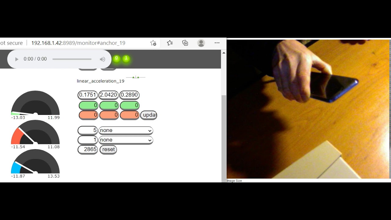 Use the android linear accelerometer