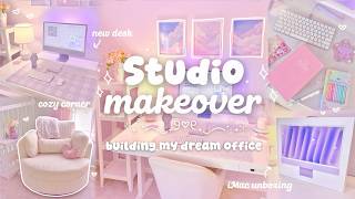 Building my DREAM studio! ✩₊˚ Purple aesthetic/pinterest inspired. Complete studio transformation!