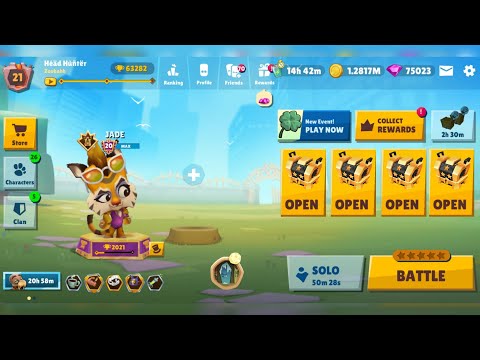 zooba i got 2000 trophies jade 20 level full maxed all new character gameplay