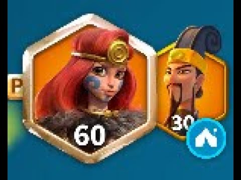 Zhuge Liang and Boudica rallying a level 5 fort.