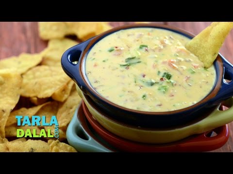 Queso Dip / Creamy Cheese Dip by Tarla Dalal