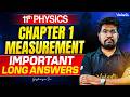 11th Physics Chapter 1 Measurement Important Long Answers TN State Board Yazhiniyan Sir