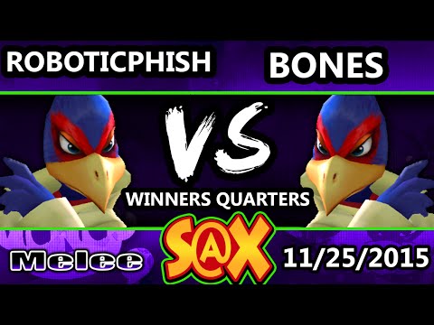 S@X 125 - Bones (Falco) Vs. RoboticPhish (Falco) SSBM Winners Quarters - Smash Melee