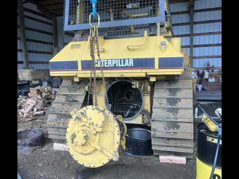 The Secret to Removing a BullDozer Transmission. #Caterpillar #bulldozer #fieldtechnician