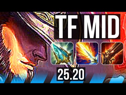 TWISTED FATE vs TRYNDAMERE (MID) | Legendary, 33k DMG | KR Master | 25.20