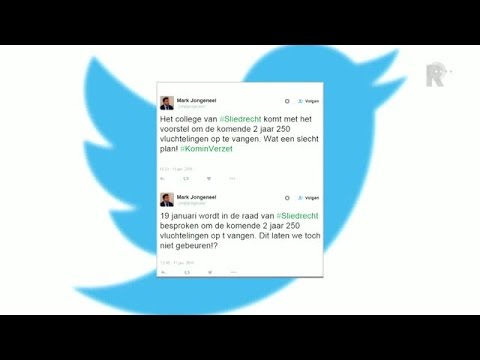 Sliedrechter Mark Jongeneel stuurde een aantal keer een tweet waarin hij duidelijk maakte dat hij...