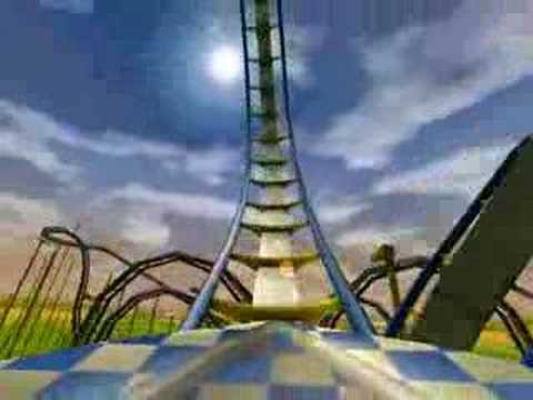 The chain link coaster, catchy music RCT3