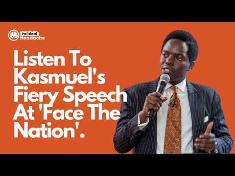 Listen To Kasmuel's Fiery Speech At 'Face The Nation'.