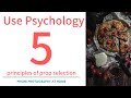 5 principles of how to use psychology to select props | Blue Lake Shot