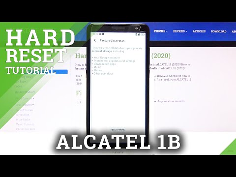 How to Hard Reset ALCATEL 1B – Wipe Data