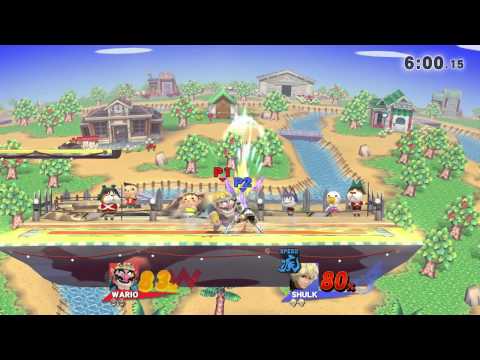 Shoff (Wario) vs Sid (Shulk) Smash Brothers Wii U