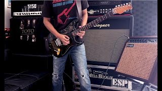 Video thumbnail for [EZGUITARS.NET] Steve Lukather TOTO tribute Valley Arts Robot Custom Pro Strat ESP Mesa Mark IIC+ by ezguitars199X