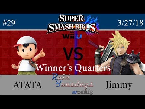 RAID Tuesdays #29 - SSB4 - ATATA (Ness) vs Jimmy (Cloud) - Winner's Quarters