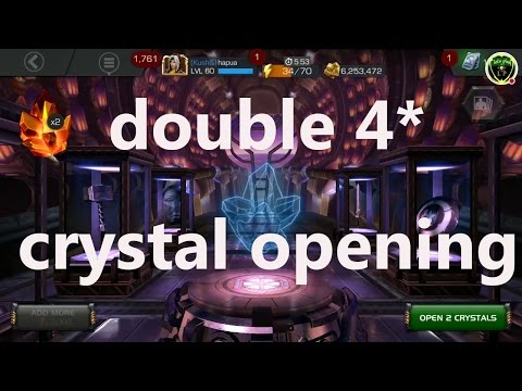 double 4 star crystal opening marvel contest of champion