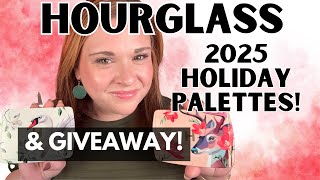 NEW HOURGLASS Holiday Palettes and GIVEAWAY!! Hourglass 2025 Swan and Deer Palettes Demo + Review!!