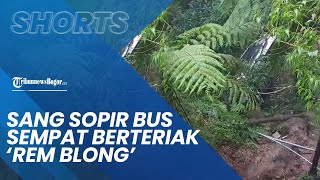 Sopir Bus Wisata Sempat Berteriak 'Rem Blong' hingga Akhirnya Bus Masuk ke Jurang Sedalam 10 Meter