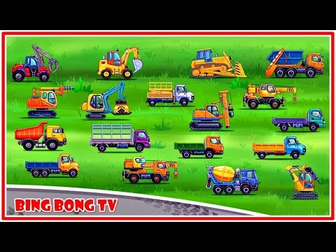 Video Game For Toddlers - Car game: Excavator, Crane,  Truck | BingBong TV - Best Android Gameplay