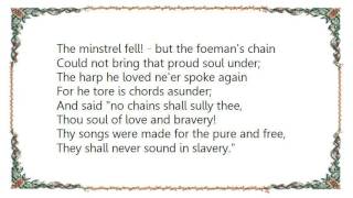 John McDermott - The Minstrel Boy Lyrics
