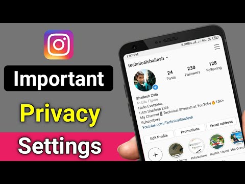 , title : 'Instagram Account Important Privacy Setting ||  Secure Instagram Account'