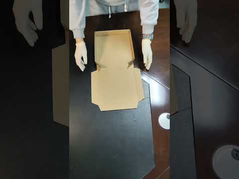 How to fold corrugated pizza box