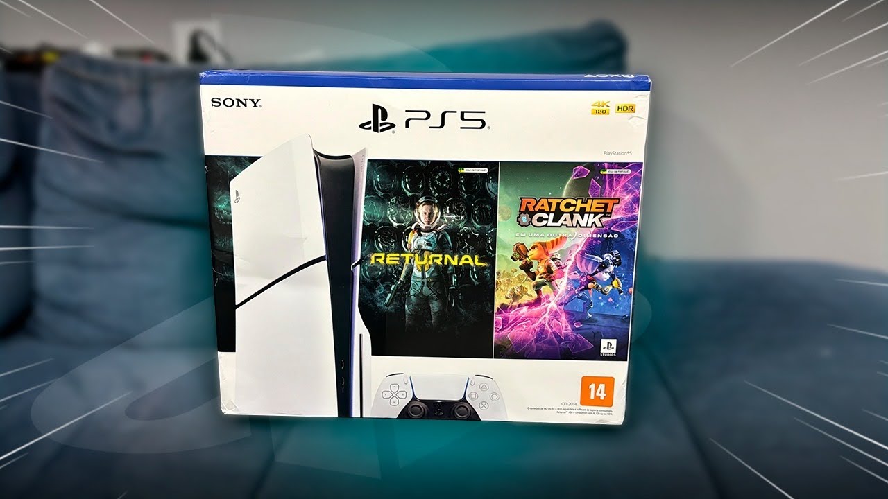 PS5 SLIM COM LEITOR DE DISCO - Bundle Returnal + Ratchet & Clank | Unboxing e Impressões