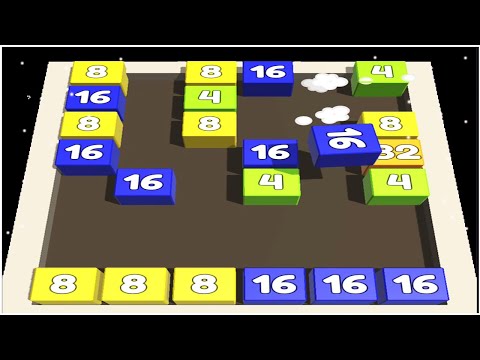 Merge Cubes 2048 - Gameplay Walkthrough - Max Levels (Lvl 1-10)