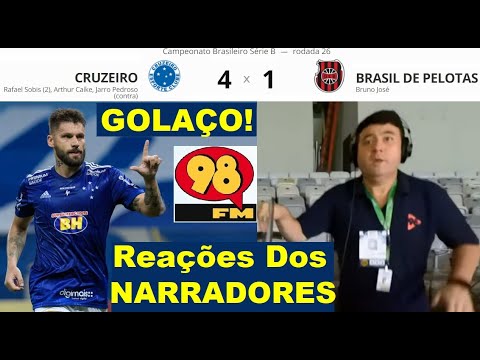 Reactions from the NARRATORS 🤪⚽😂 CRUZEIRO 4 x 1 BRAZIL DE PELOTAS & Good Humor 98FM Great Goal Pu...