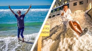BEACH & SNOW IN ONE DAY!