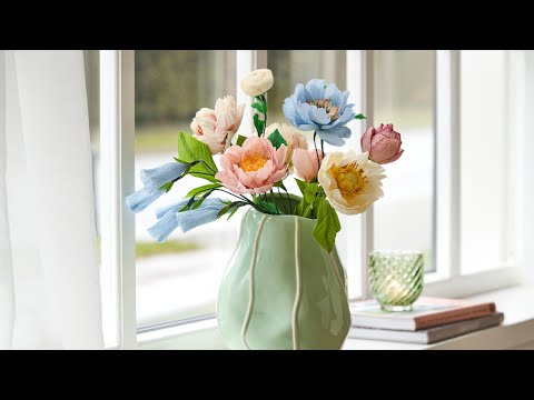Graceful paper flowers – DIY by Søstrene Grene