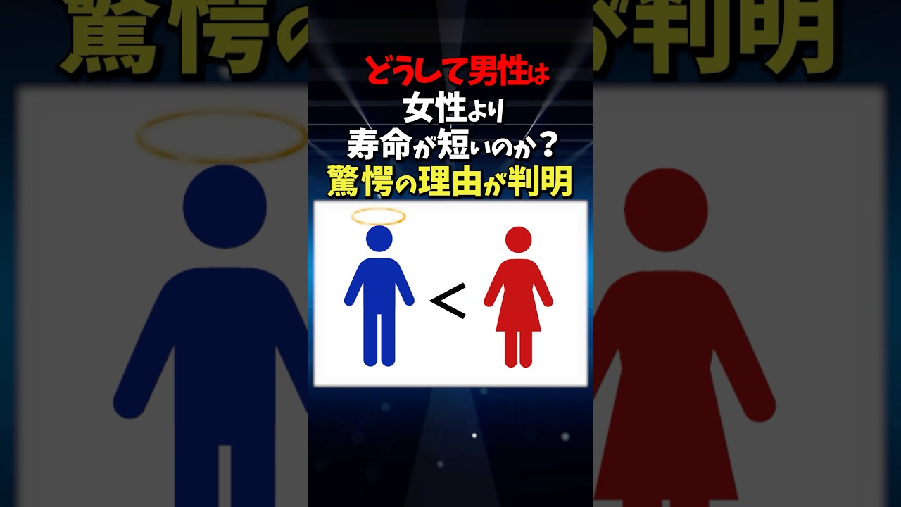 どうして男性は寿命が短いのか　#雑学 #クイズ