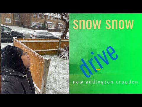 driving  in the snow new addington london
