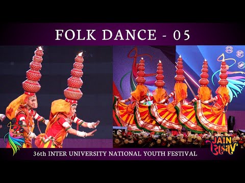 Folk Dance by Banasthali Vidyapith Students | National youth festival | Jain Utsav | लोक नृत्य
