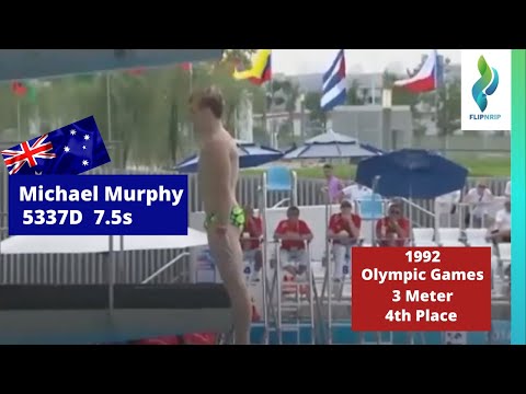 1992 Michael Murphy Team Australia - 5337D - 3 meter springboard - Olympic Games