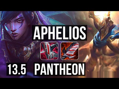 APHELIOS vs PANTHEON (TOP) | 3/0/2, 1100+ games, 1.0M mastery | KR Master | 13.5