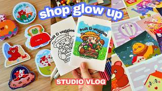 Goodbye Old Stickers 👋 Hello New Designs! Shop Prep Vlog