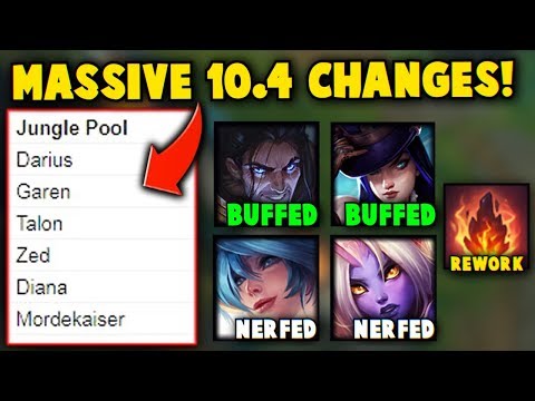RIOT WANTS ZED & DARIUS TO BE JUNGLERS?! MASSIVE NEW CHANGES IN PATCH 10.4 - League of Legends