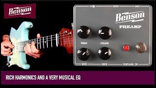 Video thumbnail for Benson Preamp Pedal by Mike Hermans