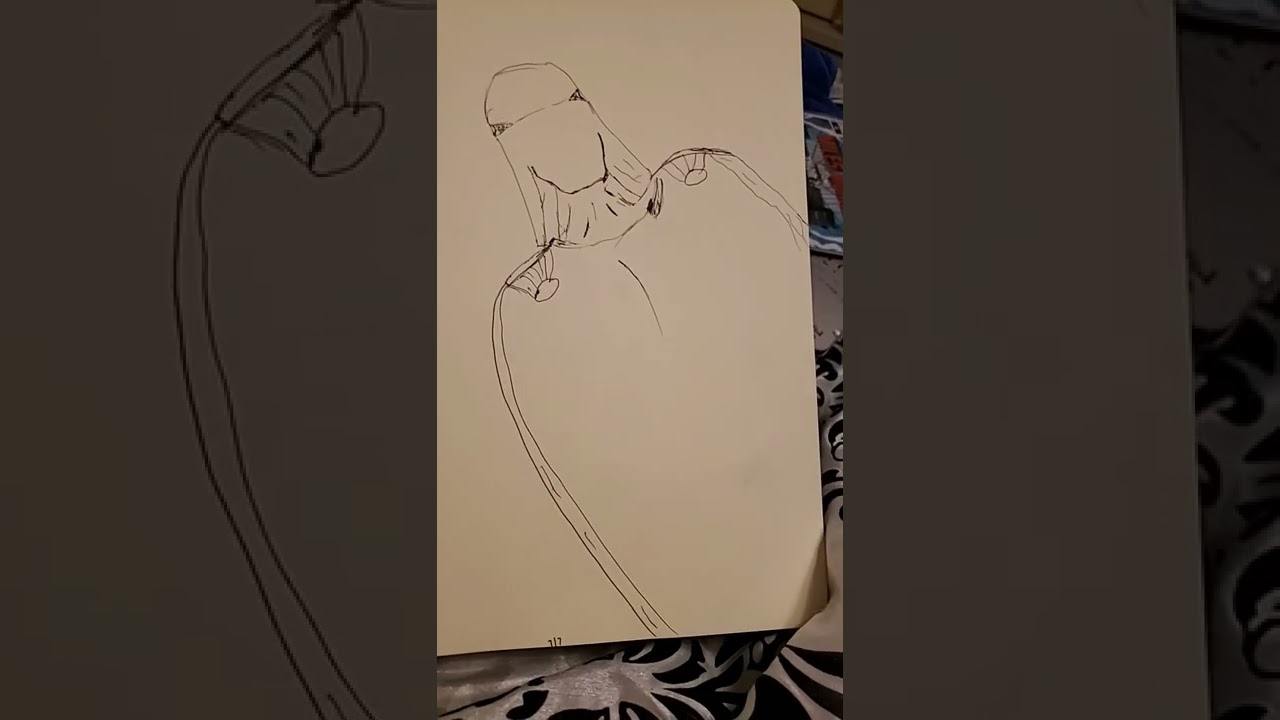 Future Character silhouette I started but wasn't confident on any kind of detail structures