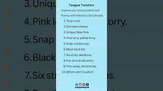 10 Fun Tongue Twisters to Improve Pronunciation