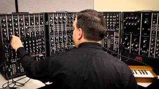 1968 Moog modular analog synthesizer test
