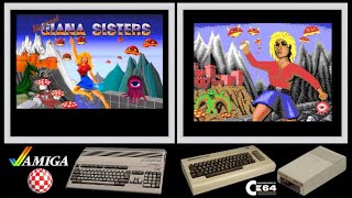 A500 vs C64 : THE GREAT GIANA SISTERS (Side by side comparison)