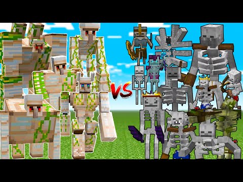 ALL SKELETONS vs ALL IRON GOLEMS!