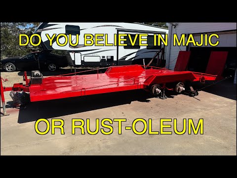 Best Budget Paint Job For Under $100: Majic Paint On A Car Trailer Is It Better Than Rust-oleum