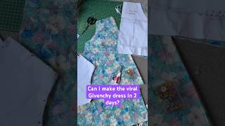 Can I make the viral Givenchy dress in 2 days? #learntosew #easysewingtutorial #diyfashion #hobbies