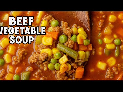 Homemade Beef Vegetable Soup Recipe